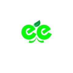 letter ee logo vector