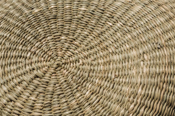 Close up Hand woven basket, background,textured,pattern handmade from Asia,Thailand with fade toned color and shalow dept of field selective focus