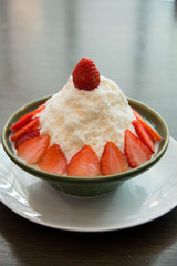  ice milk Korean dessert, bingsu