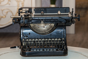 Retro typewriter machine