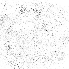 Abstract black and white dust dotted particle background