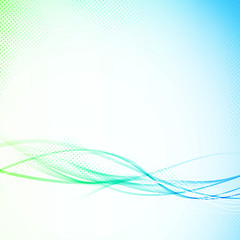 Soft futuristic abstract speed wave lines layout