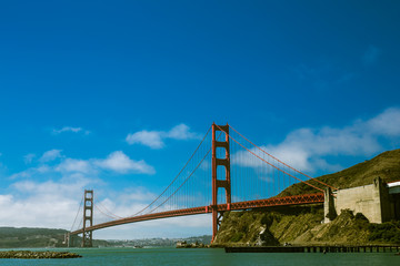 Golden Gate Bridge the iconic landmark of San Francisco