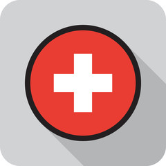 flag, vector flat design.