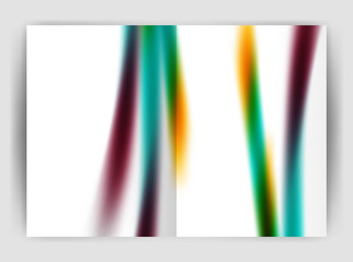 Blurred wave line. Business annual report abstract background