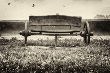 bench in front of the house