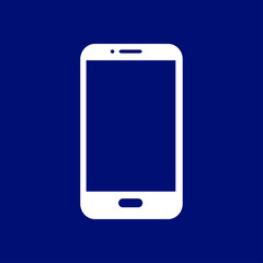 Vector illustration of smartphone icon. Flat design style. 