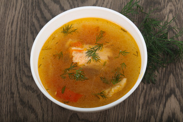 Salmon soup