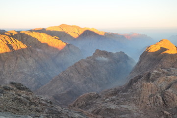 Naklejka na ściany i meble Sunrise on Mt. Sinai