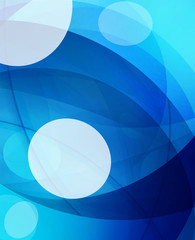 Glossy glass shiny bubble abstract background, wave lines