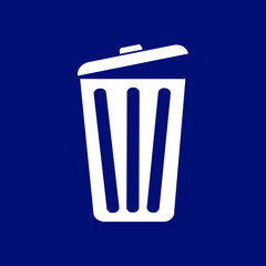 Trash can icon. Delete, Move to Trash, clear the disk space. Vector illustration.