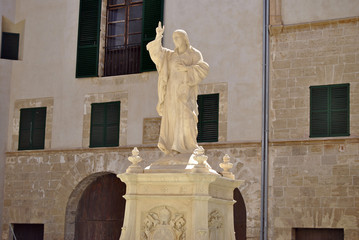 Statue des Heiligen Kathedrale Palma de Mallorca