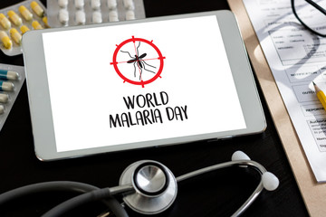 MALARIA mosquito sucking blood World Malaria Day Zika virus alert