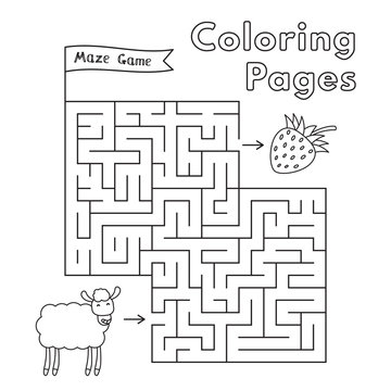 Cartoon Sheep Maze Game