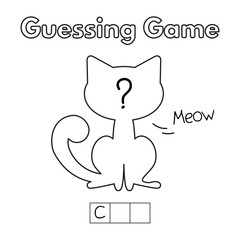 Cartoon Cat Guessing Game