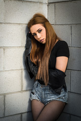 Portrait of a beautiful italian female model