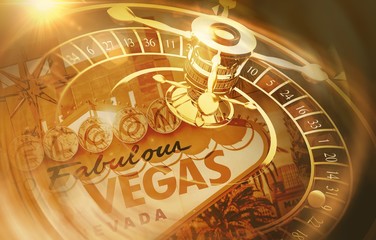 Vegas Roulette Spin Concept