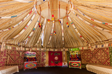 the frame of the Yurt