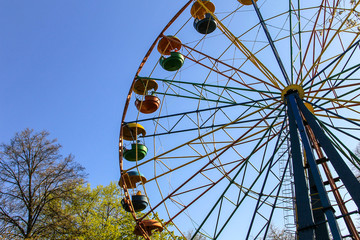 Ferris wheel in a city park