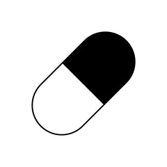 Medical pills isolated icon vector illustration design