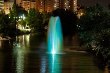 Geiser in the river