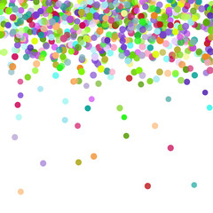 Colorful flying falling the elements of decoration of the celebration. Abstract background with falling confetti