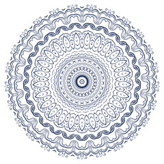 Colorful bright vector illustrated mandala.