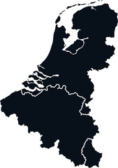 Benelux states - obrazy, fototapety, plakaty