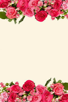Photo background with roses