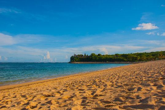 Beach in Nusa Dua Bali. Geger Beach. Indonesia.