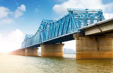 Modern bridges and rivers