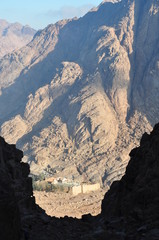 Trekking down Mt. Sinai