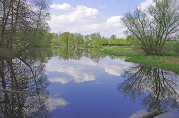 Fototapeta premium Tech mit wolken