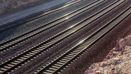 Railroad tracks