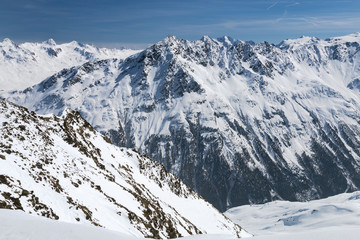 Fototapeta na wymiar Venter Valley in Winter, Austria