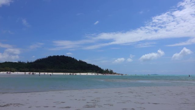 Whitehaven Beach, Inlet Hill, People on the Beach