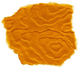 Isolated Rice Paper Texture - Mandala Orange XXXXL