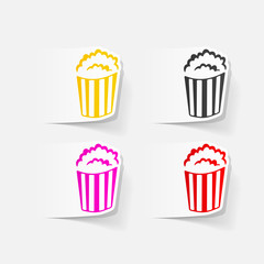 realistic design element: popcorn