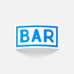 realistic design element: bar