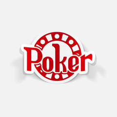 realistic design element: poker