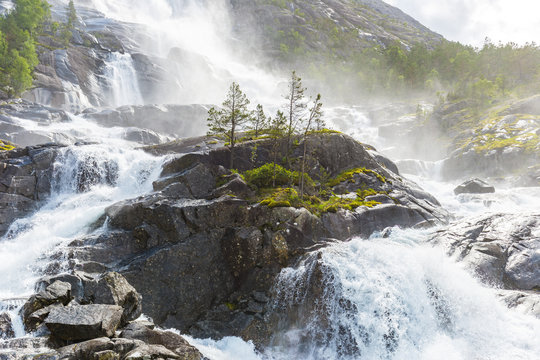 Langfossen Waterfall Norway