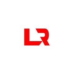 letter LR logo vector