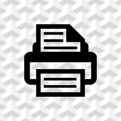 print icon stock vector illustration flat design