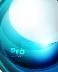 Shiny wave, glass futuristic hi-tech design. Vector abstract background