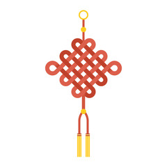 Chinese knot with tassel using in lunar new year means 