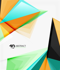 3d triangle polygonal abstract vector
