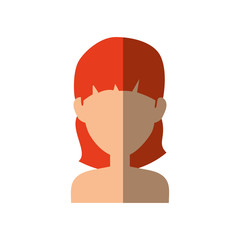 Young woman profile icon vector illustration graphic design