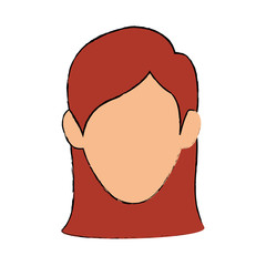 Young woman profile icon vector illustration graphic design