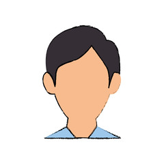 Young man profile icon vector illustration graphic design