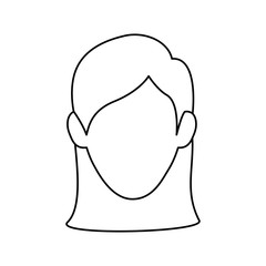 Young woman profile icon vector illustration graphic design